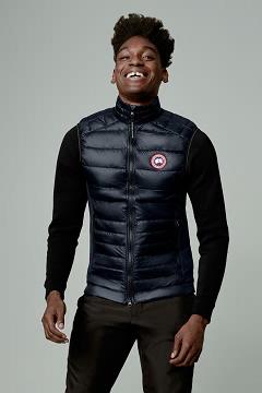Chamarras Canada Goose Hombre Mexico - Hybridge Lite Chalecos Azul Oscuro Marino FC6510728